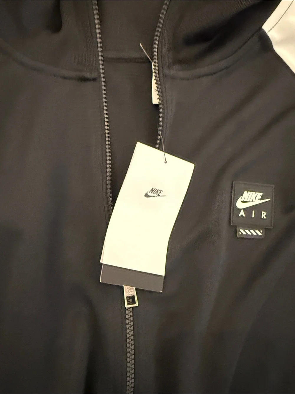 Nike Air Pack Men's Full Zip Track Jacket Black/White IB2145-010 Men’s Size XL